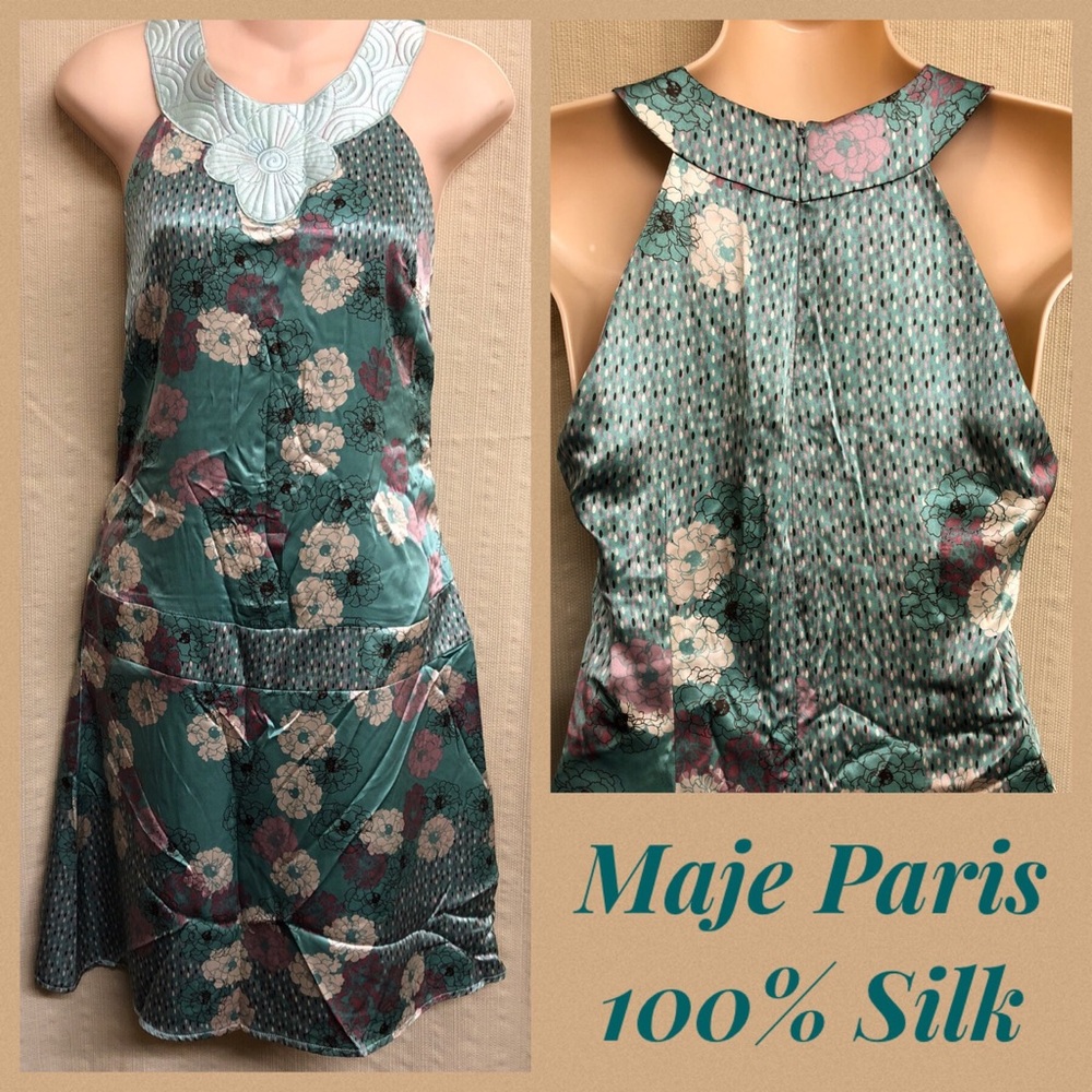 🌺 Maje Paris Silk Dress
